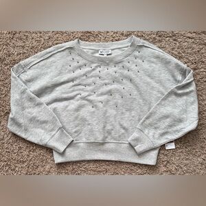 Jessica Simpson Merril Crewneck Lightweight Sweatshirt With Beads Size: S